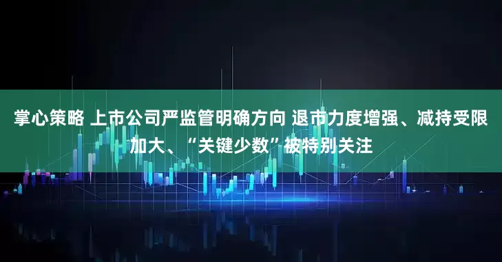 掌心策略 上市公司严监管明确方向 退市力度增强、减持受限加大、“关键少数”被特别关注